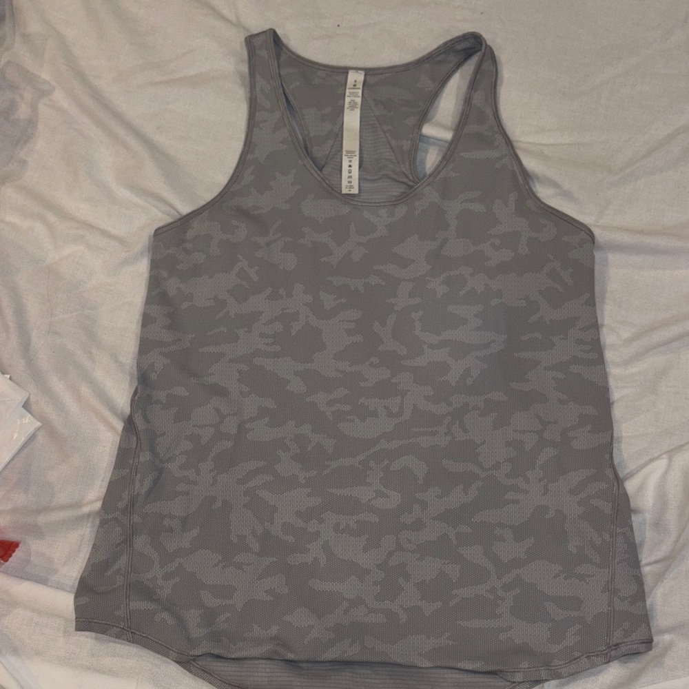 lululemon athletica Charcoal Camo Tank Top